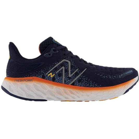 Men's New Balance Fresh Foam X 1080v12, Eclipse/Vibrant Orange, 8.5 D Medium
