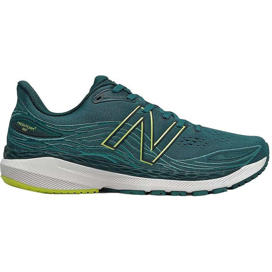 Men's New Balance Fresh Foam X 860v12, Mountain Teal/Sulphur Yellow, 7.5 D Medium