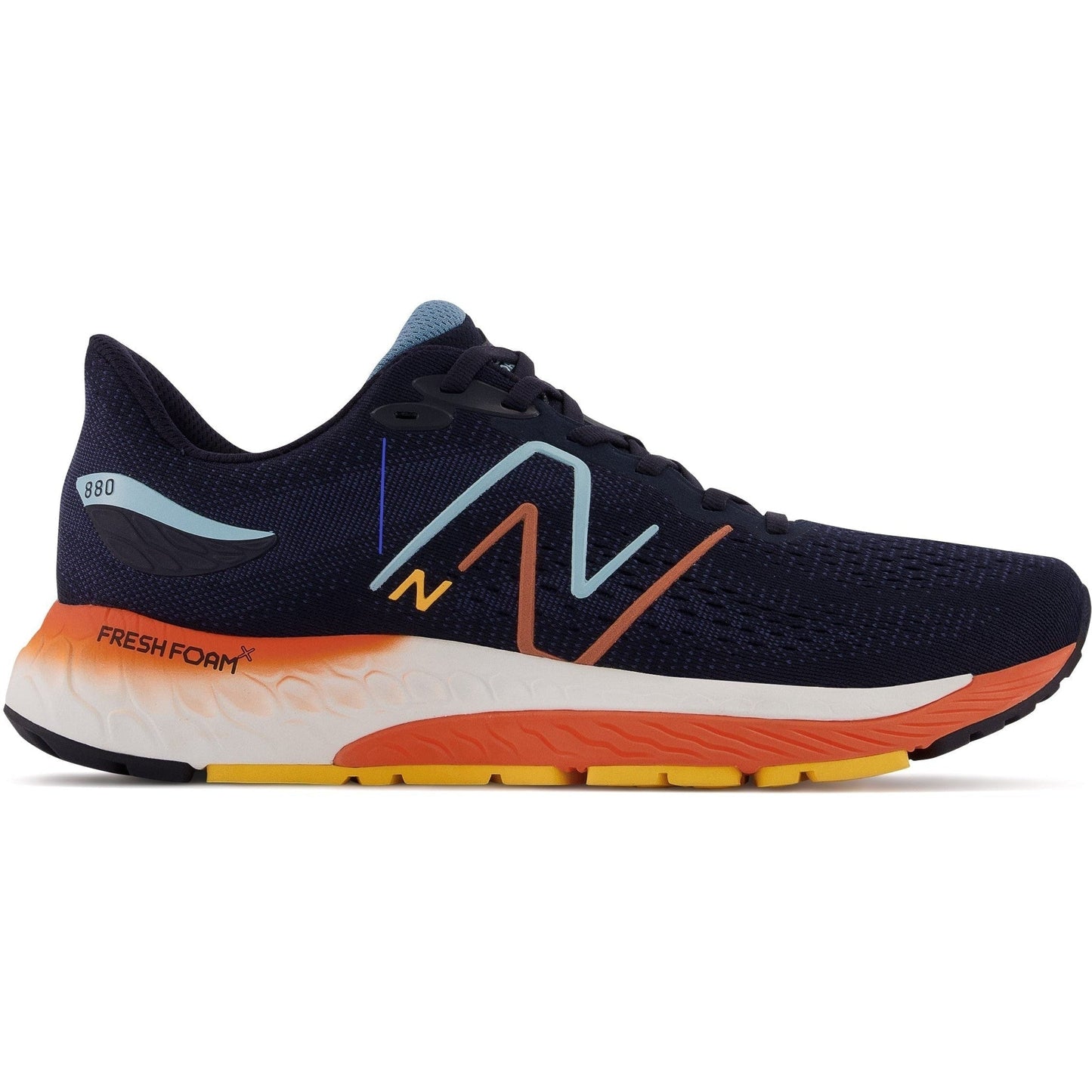Men's New Balance Fresh Foam X 880v12, Eclipse/Vibrant Apricot, 11.5 D Medium
