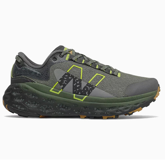 Men's New Balance Fresh Foam X Trail More v2, Norway Spruce/Sulphur Yellow, 10 D Medium
