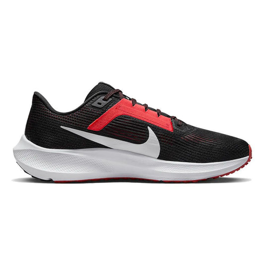 Men's Nike Pegasus 40, Black/White-Lt Crimson, 8 D Medium