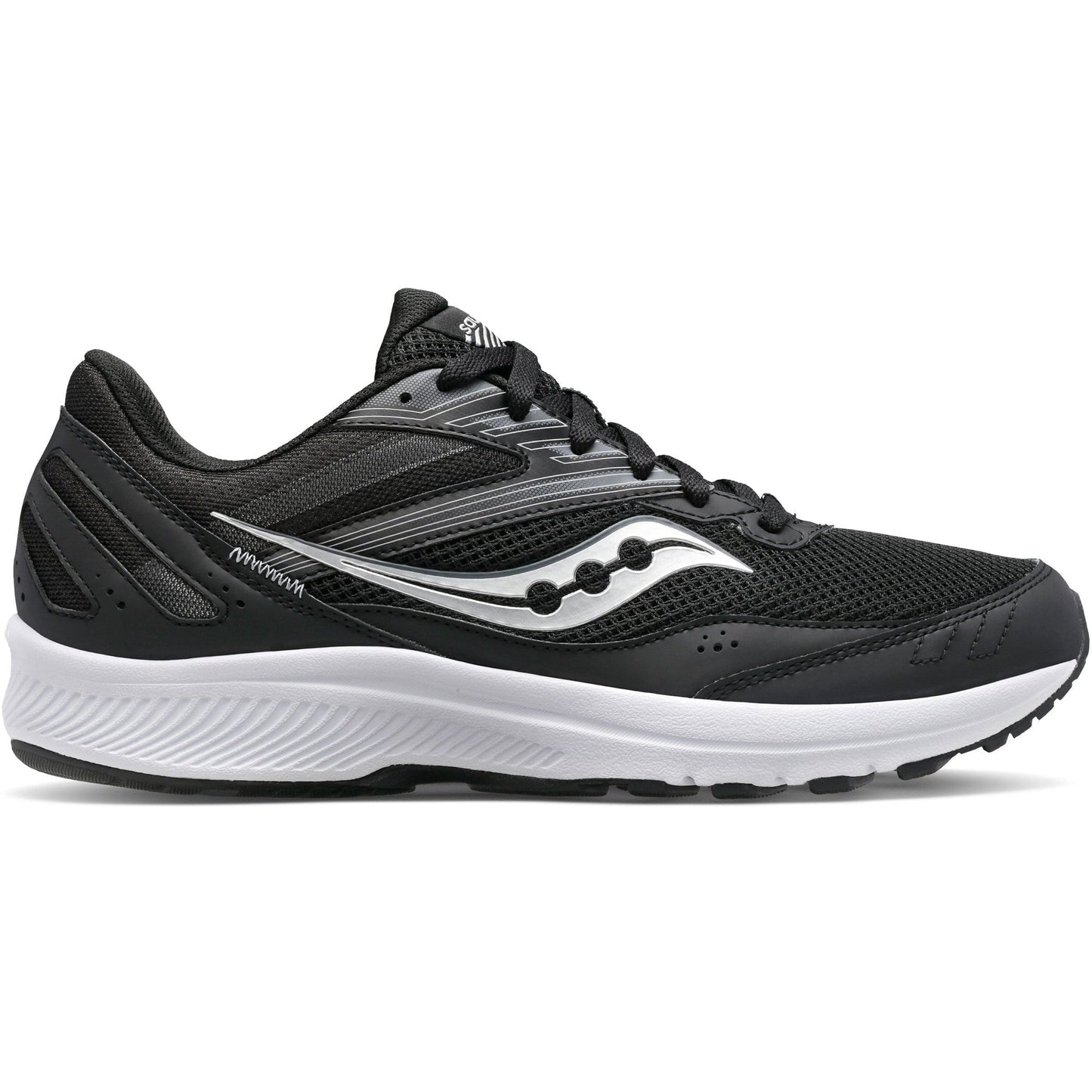 Men's Saucony Cohesion 15, Black/White, 11 D Medium