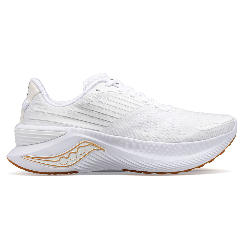 Men's Saucony Endorphin Shift 3, White/Gum, 10 D Medium