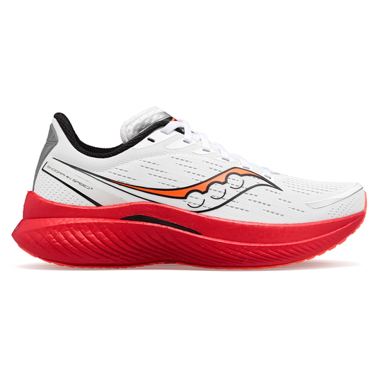 Men's Saucony Endorphin Speed 3, White/Black/Vizi, 10.5 D Medium