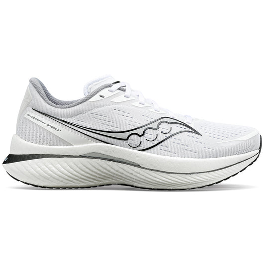 Men's Saucony Endorphin Speed 3, White/Black, 8.5 D Medium