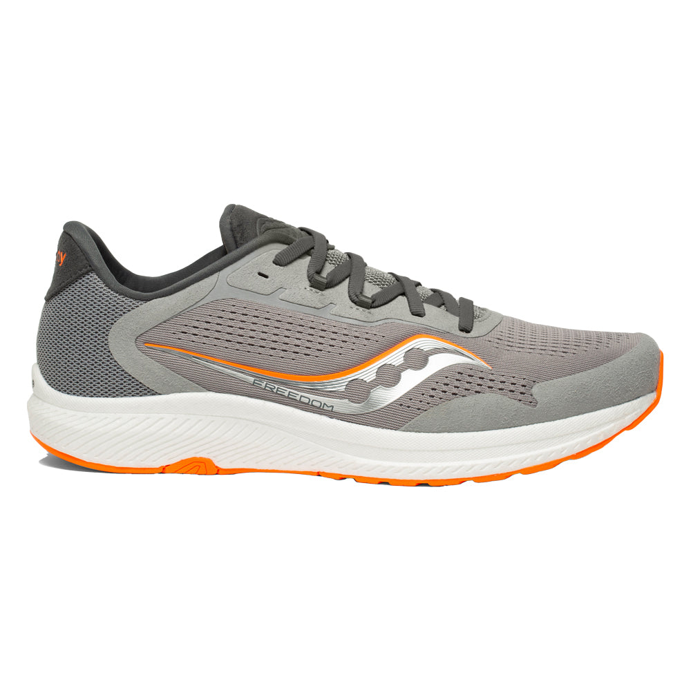 Men's Saucony Freedom 4, Alloy/ViZI Orange, 11.5 D Medium