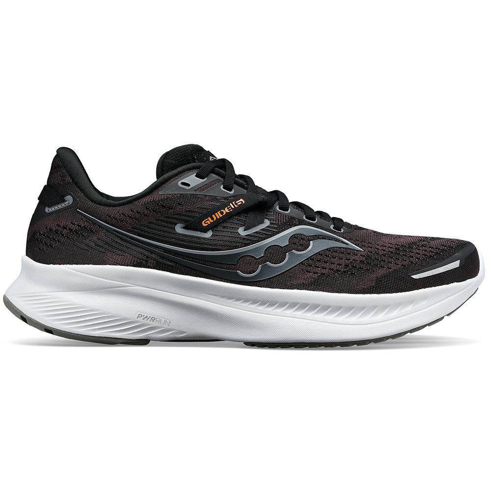 Men's Saucony Guide 16, Black/White, 12.5 2E Wide