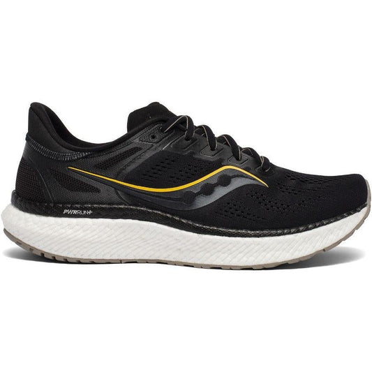 Men's Saucony Hurricane 23, Black/Vizigold, 8.5 2E Wide