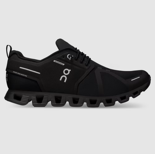 Men's On Cloud 5 Waterproof, All Black, 9 D Medium