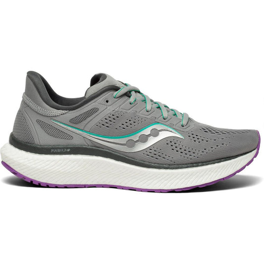 Women's Saucony Hurricane 23, Fog/Ultraviolet, 8 B Medium