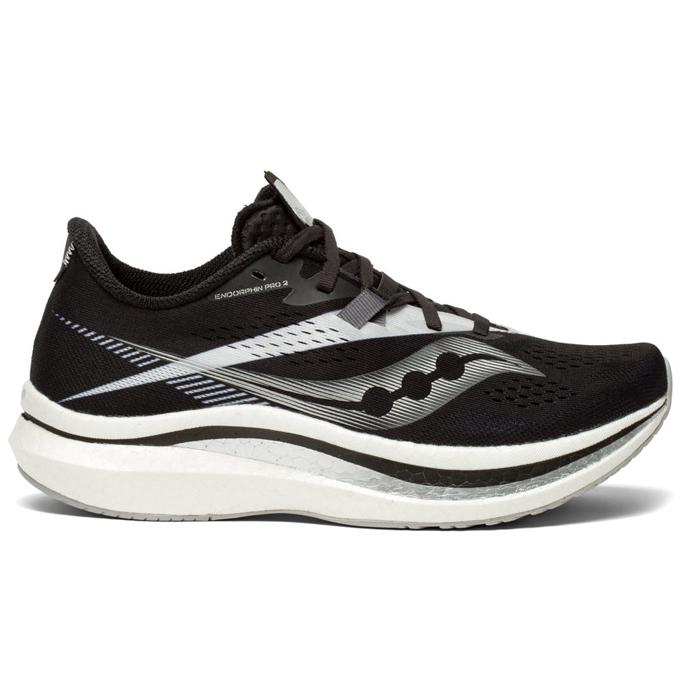 Men's Saucony Endorphin Pro 2, Black/White, 10.5 D Medium