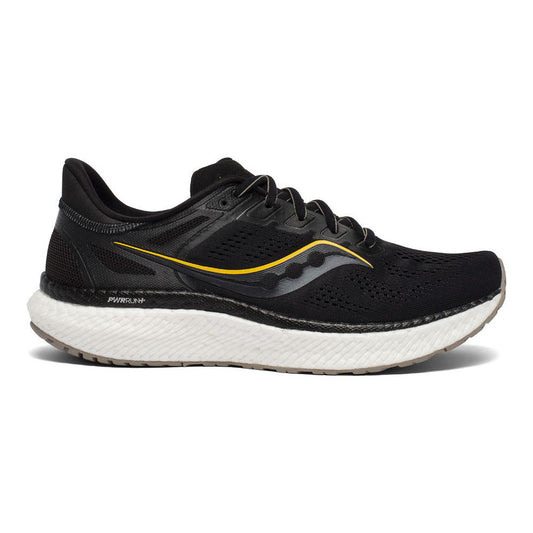 Men's Saucony Hurricane 23, Black/Vizigold, 11 D Medium