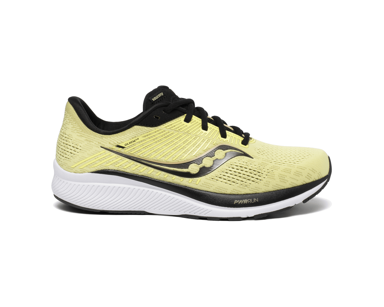 Men's Saucony Guide 14, Key Lime/Gravel, 10.5 D Medium