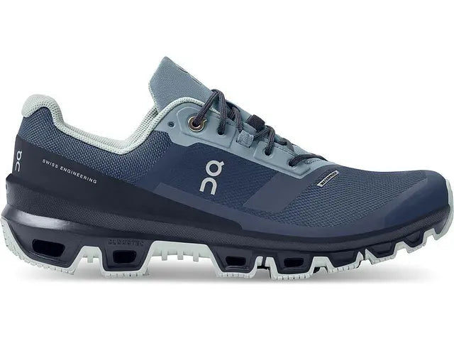 Men's On Cloudventure Waterproof 3, Denim/Midnight, 10.5 D Medium