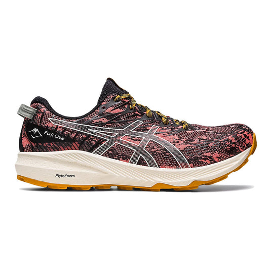 Women's Asics Fuji Lite 3, Papaya/Light Sage, 7.5 B Medium