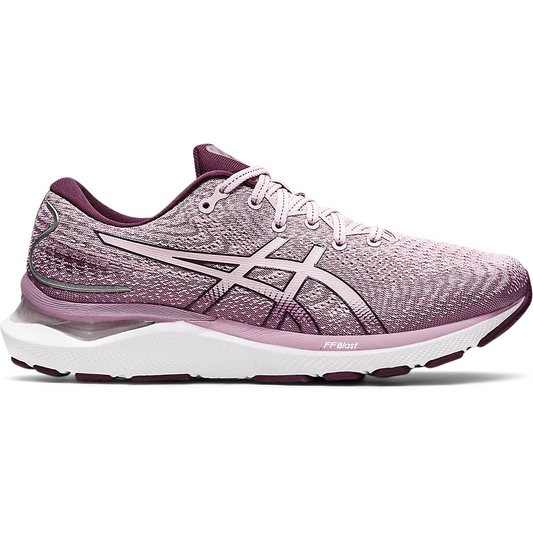 Women's Asics Gel-Cumulus 24, Barely Rose/Deep Plum, 7 B Medium