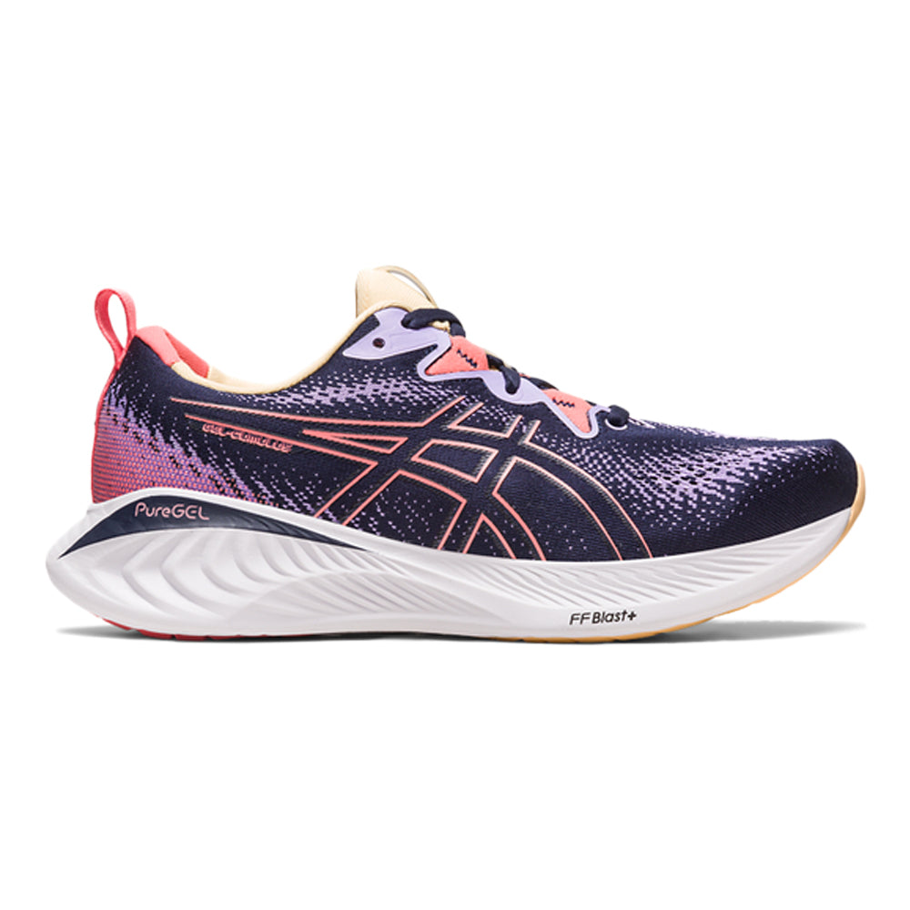 Women's Asics GEL-Cumulus 25, Midnight/Papaya, 6.5 B Medium