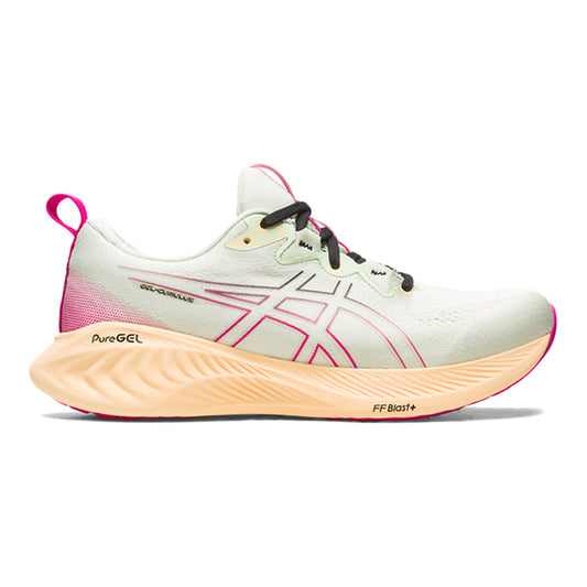 Women's Asics Gel-Cumulus 25, Whisper Green/Pink Rave, 8 B Medium