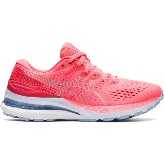 Women's Asics Gel-Kayano 28, Blazing Coral/Mist, 8 B Medium