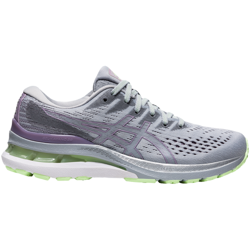Women's Asics GEL-Kayano 28, Piedmont Grey/Soft Lavender, 9.5 B Medium
