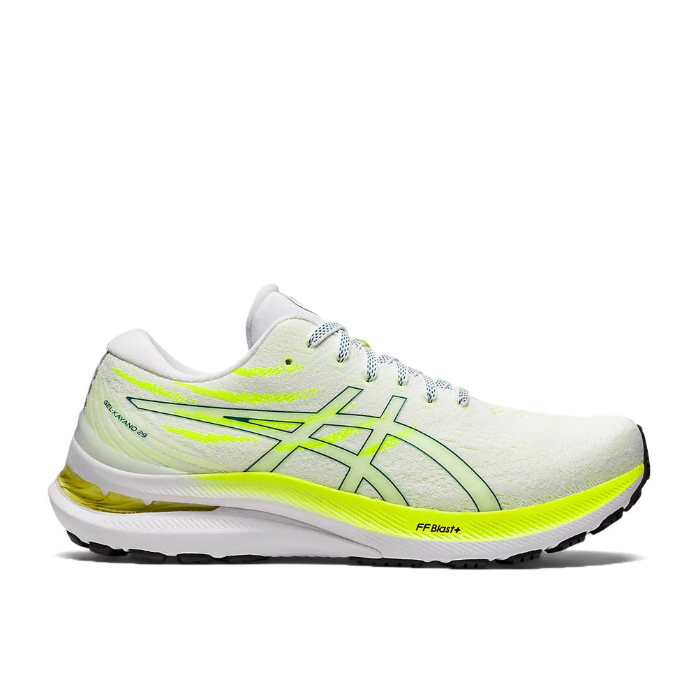 Women's Asics Gel-Kayano 29, White/Velvet Pine, 8.5 B Medium