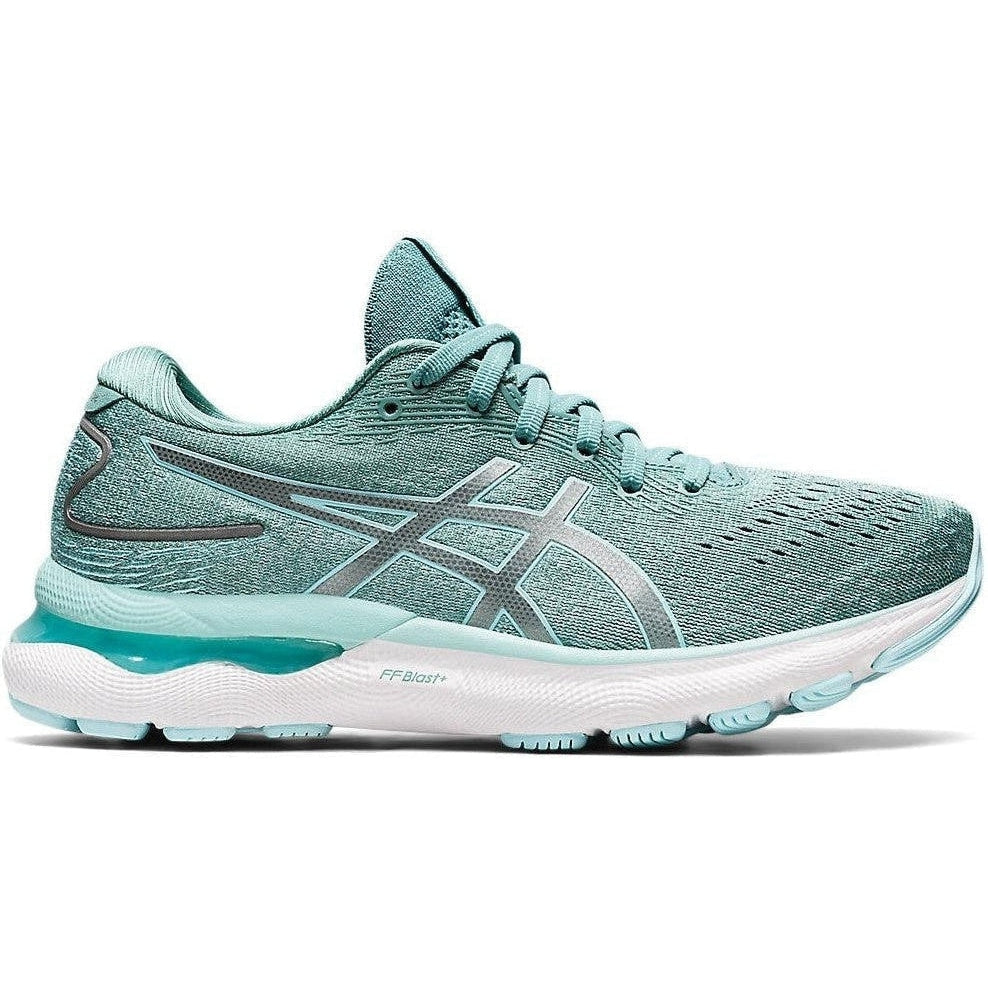 Women's Asics GEL-Nimbus 24, Sage/Clear Blue, 10 B Medium