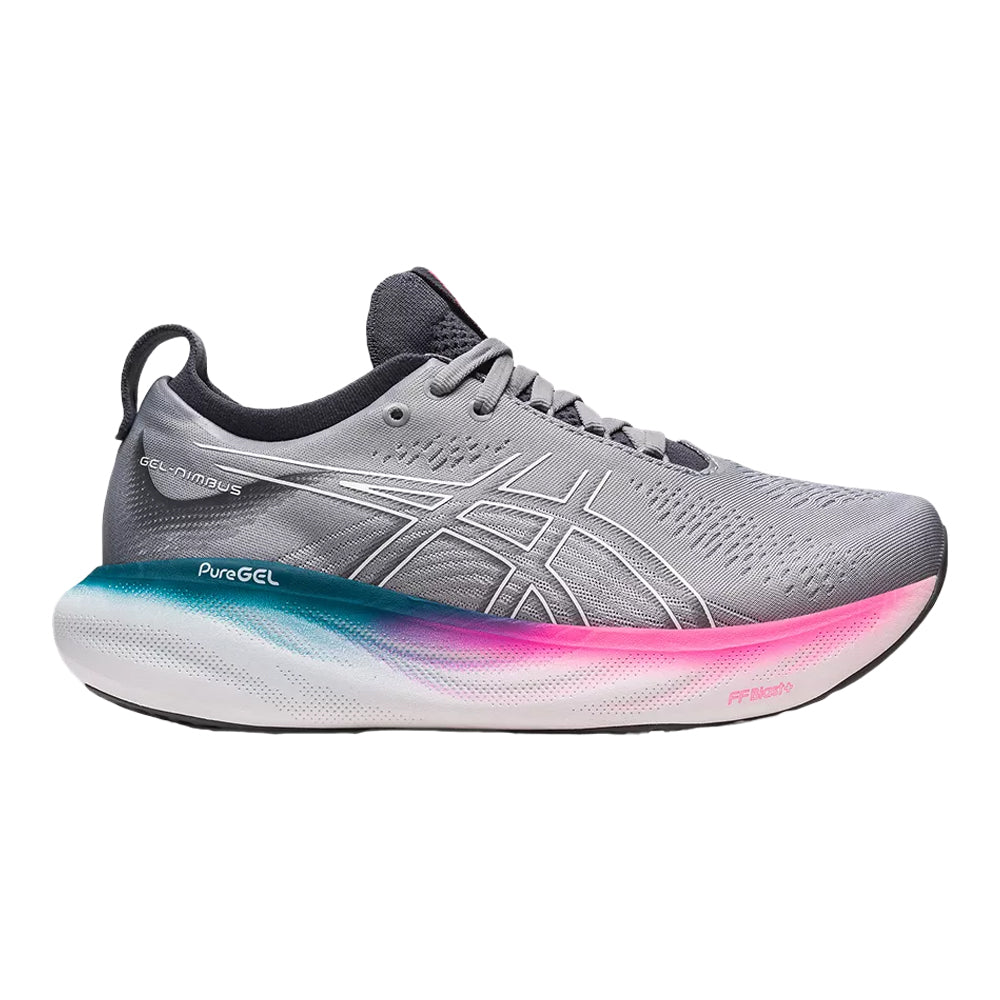 Women's Asics Gel-Nimbus 25, Sheet Rock/White, 9.5 D Wide