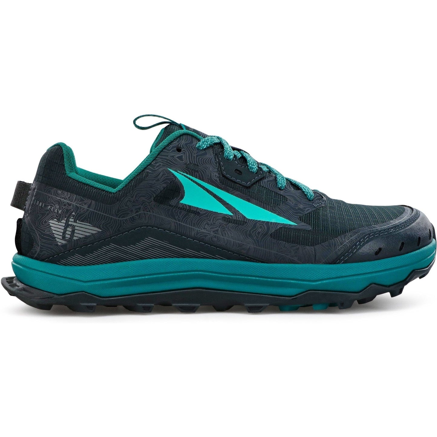 Women's Altra Lone Peak 6, Black/Green, 11 B Medium