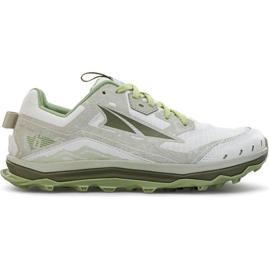 Women's Altra Lone Peak 6, White/Green, 7 B Medium