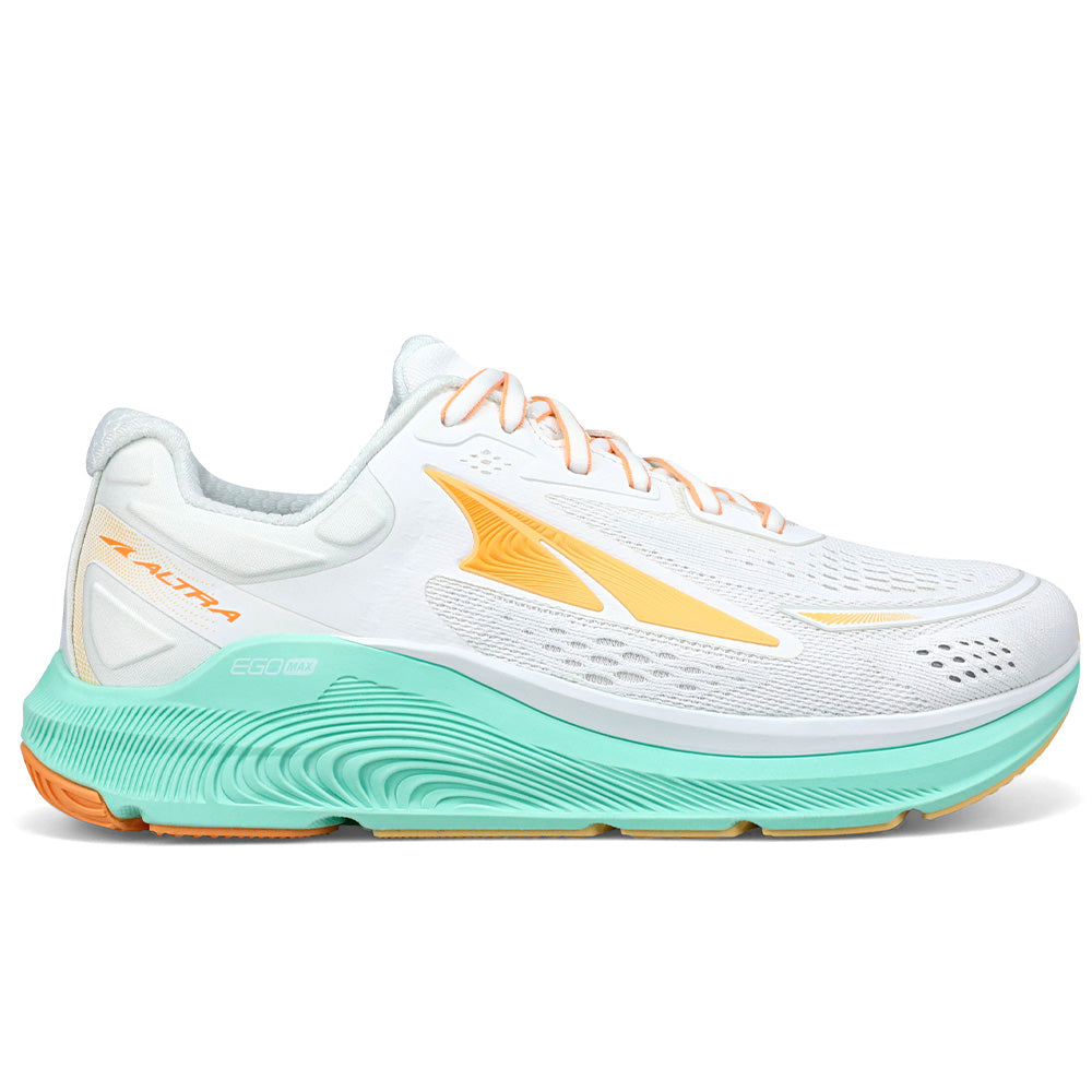 Women's Altra Paradigm 6, White/Green, 10 B Medium