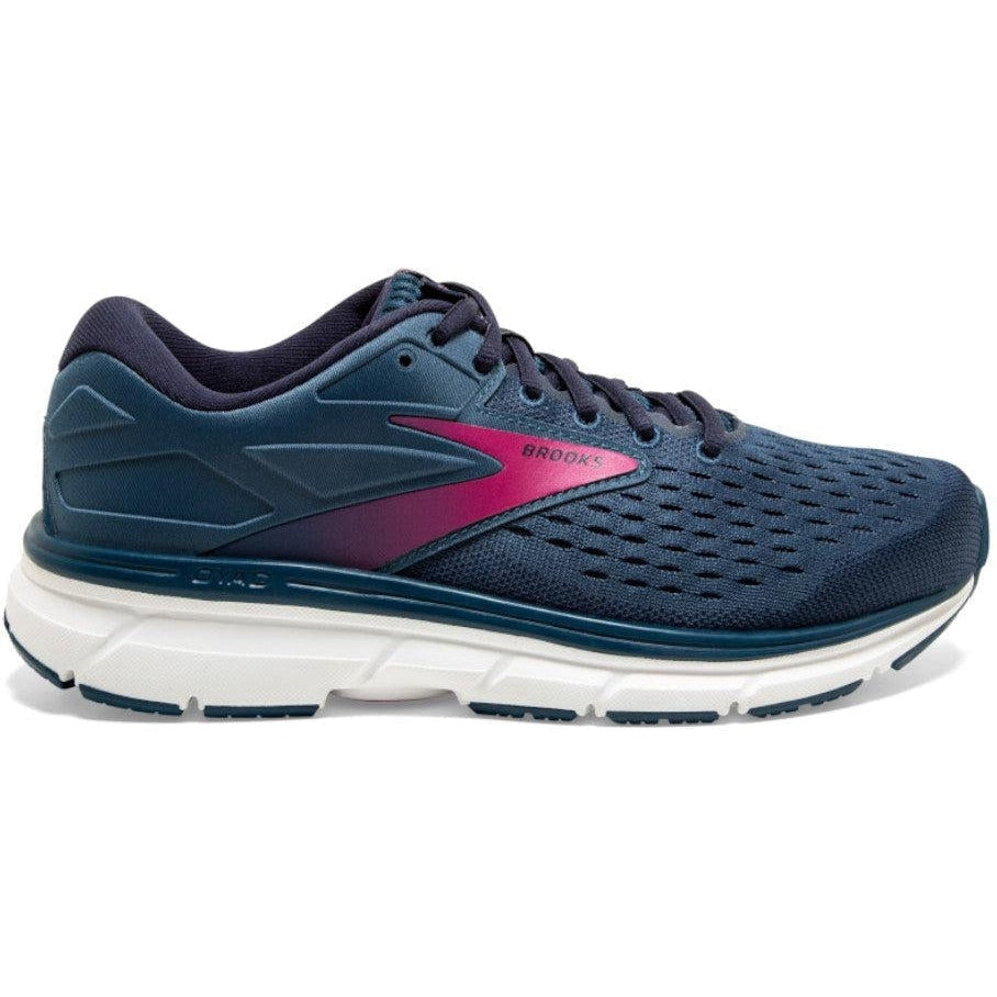 Women's Brooks Dyad 11, Blue/Navy/Beetroot, 7 B Medium