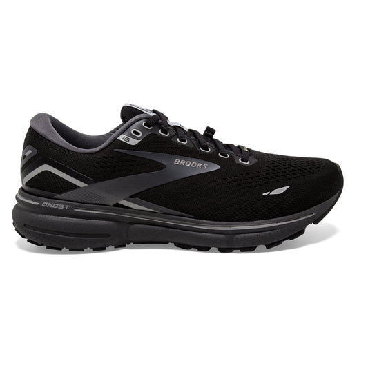 Women's Brooks Ghost 15 GTX, Black/Blackened Pearl/Alloy, 7.5 B Medium