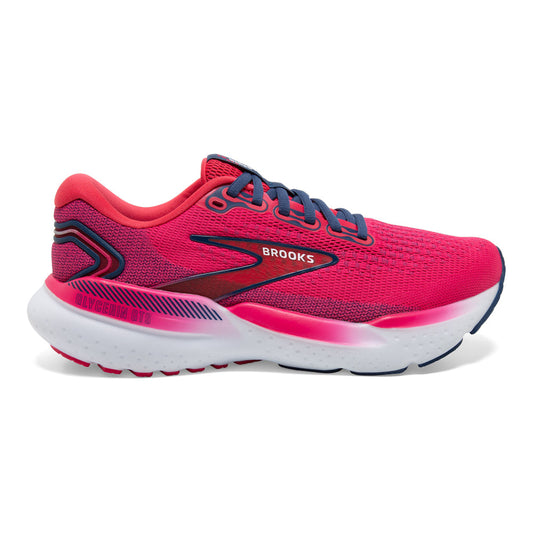 Women's Brooks Glycerin GTS 21, Raspberry/Estate Blue, 6 B Medium