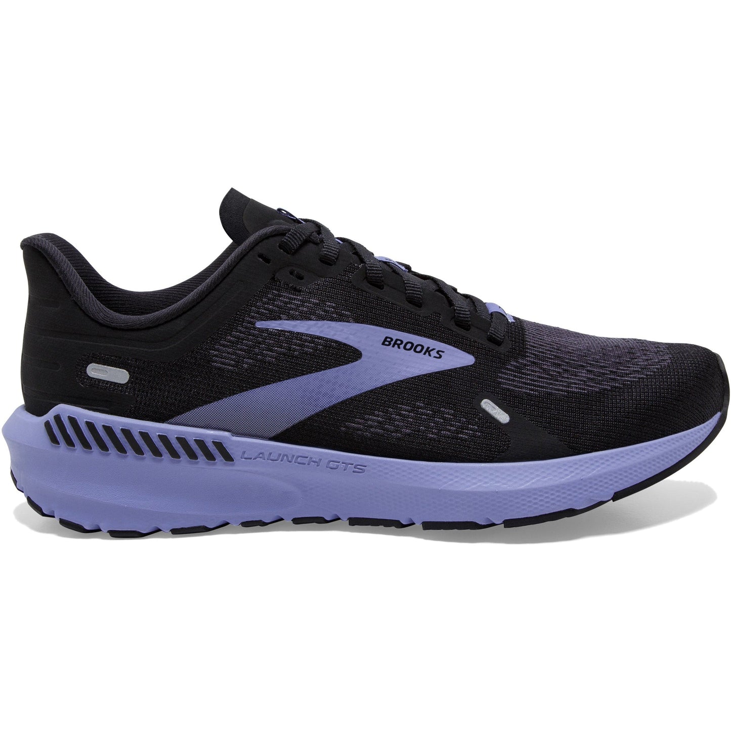 Women's Brooks Launch GTS 9, Black/Ebony/Purple, 7.5 D Wide