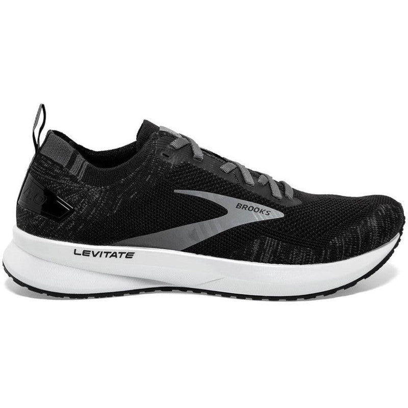 Men's Brooks Levitate 4, Black/Blackened Pearl/White, 9.5 D Medium