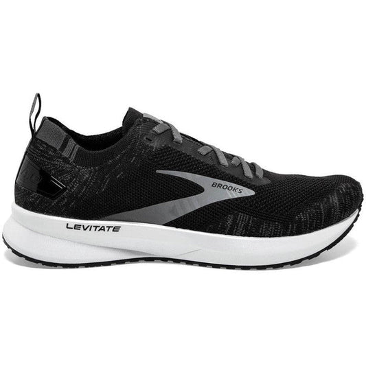 Men's Brooks Levitate 4, Black/Blackened Pearl/White, 9.5 D Medium
