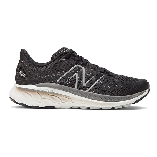 Women's New Balance Fresh Foam X 860v13, Black/Castlerock, 9 2E Extra Wide
