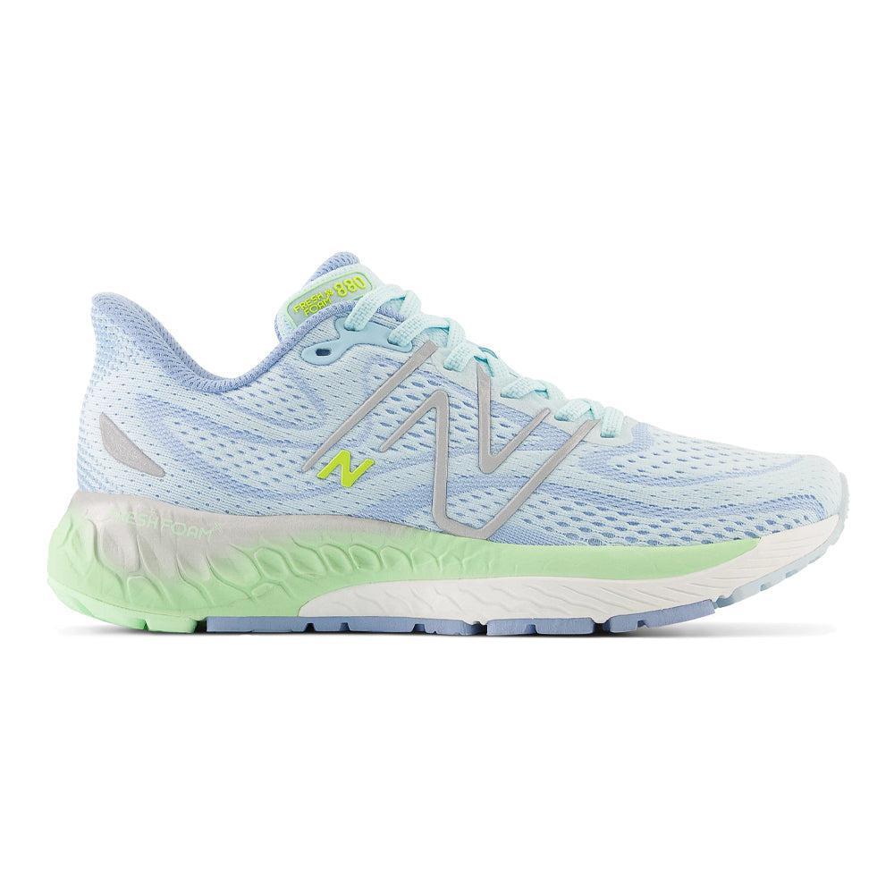 Women's New Balance Fresh Foam X 880v13, Blue/Green Aura, 10 B Medium