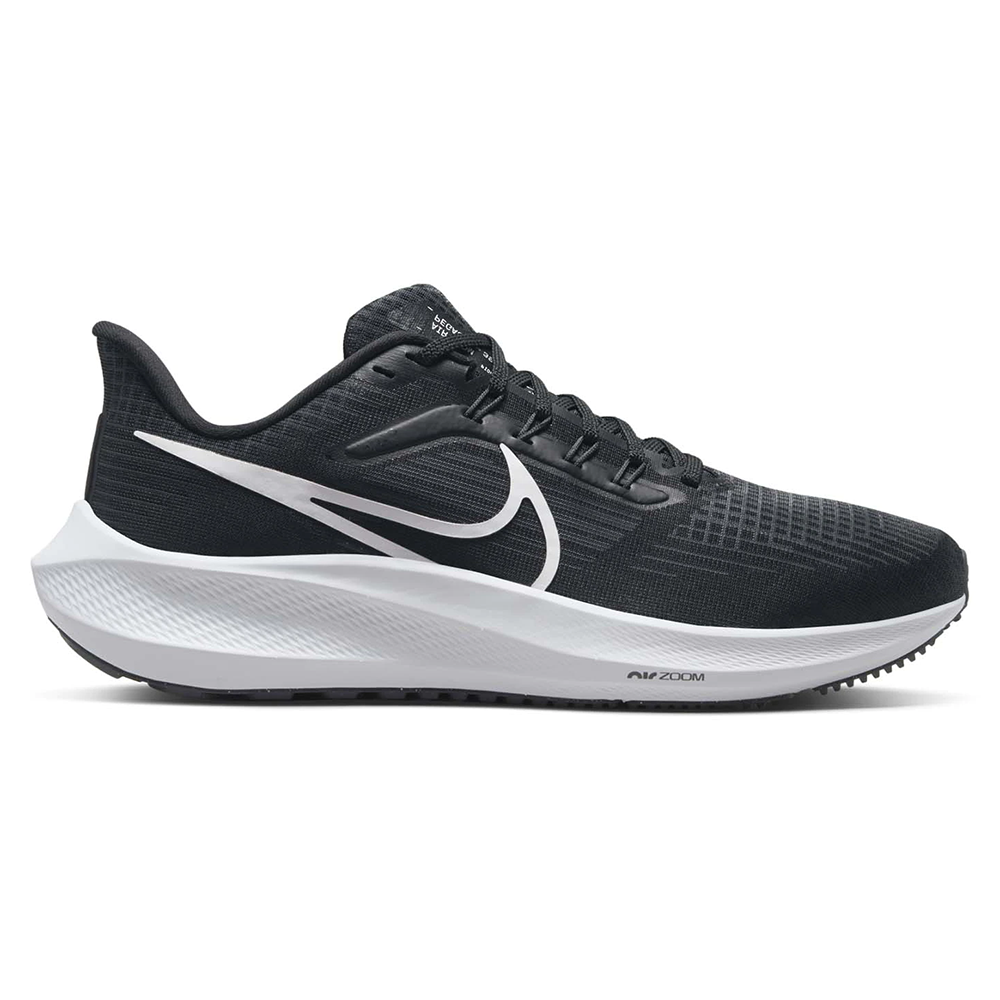 Women's Nike Air Zoom Pegasus 39, Black/White/Dark Smoke Grey, 7.5 B Medium
