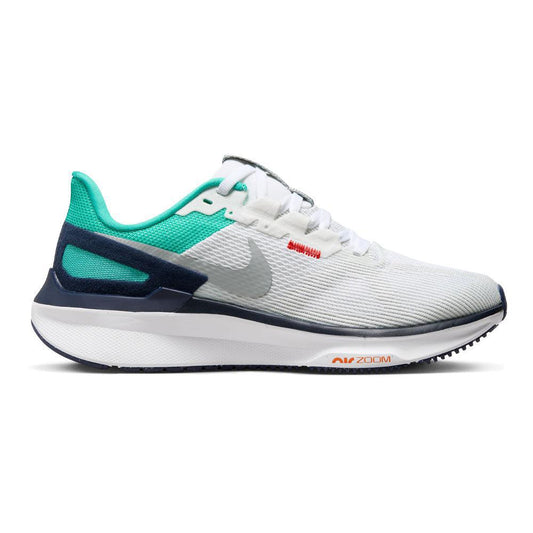 Women's Nike Structure 25, White/Lt Smoke Grey-Clear Jade-Jade Ice, 10 B Medium