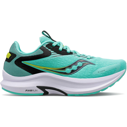 Women's Saucony Axon 2, COOL MINT/ACID, 10.5 B Medium