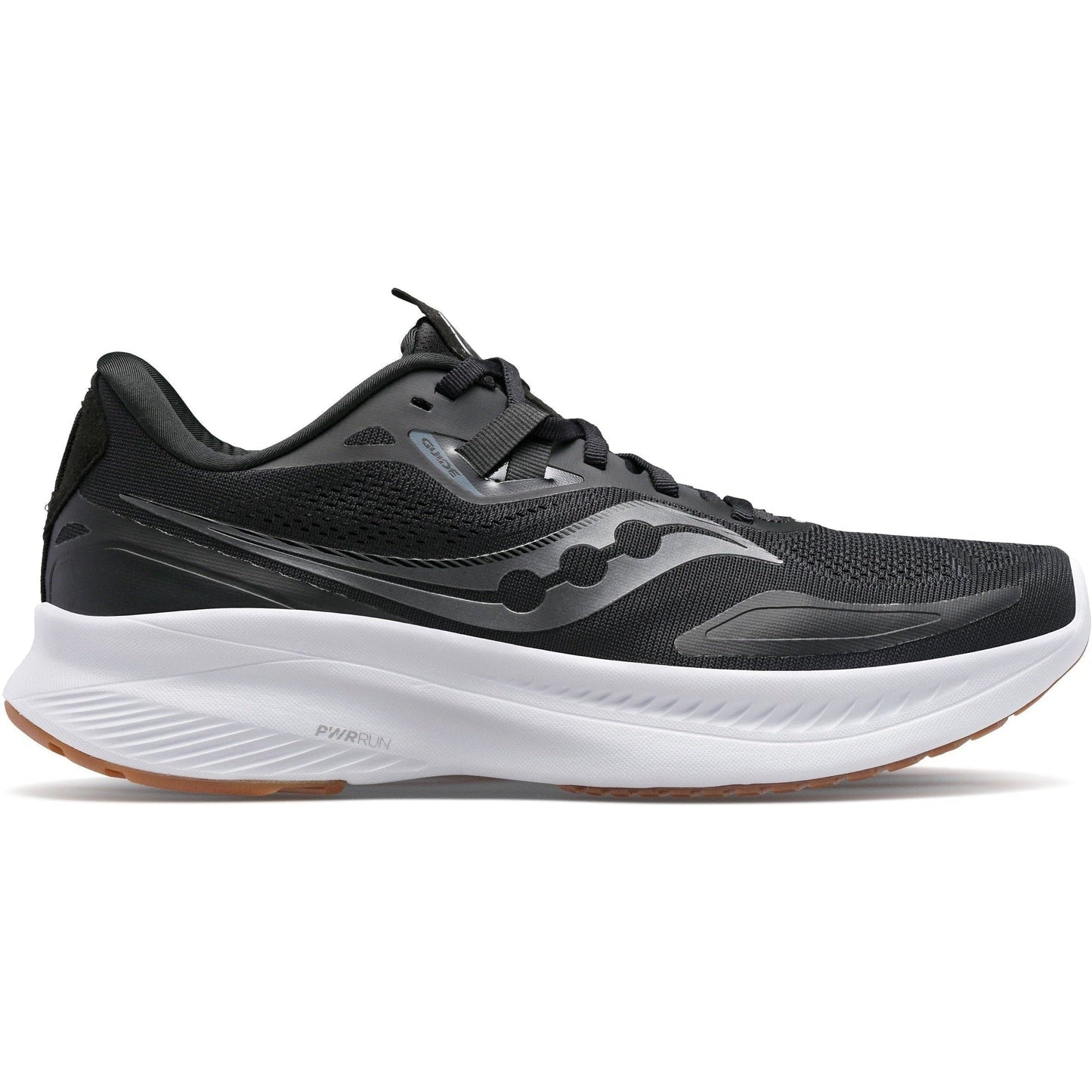 Women's Saucony Guide 15, BLACK/GUM, 9.5 B Medium