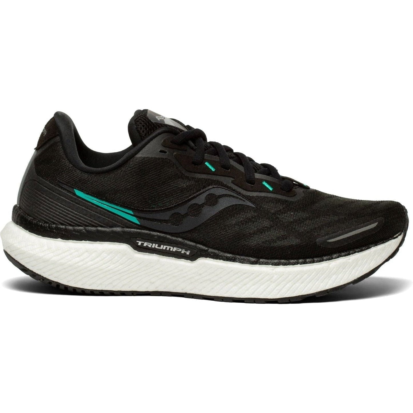 Women's Saucony Triumph 19, Black/White, 7 B Medium