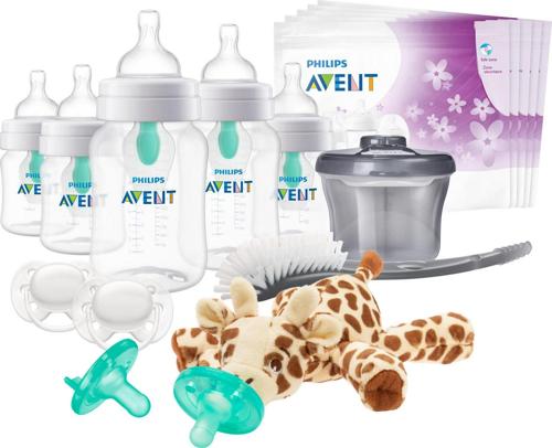 Philips Avent Anti-colic Baby Bottle with AirFree Vent Essentials Gift Set, SCD308/02