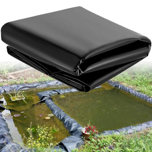 VEVORbrand LLDPE Pond Liner 10&15 ft, Pond Liner 20 Mil, Fish Pond Liners for Waterfall, Gardens and Patio Pools PVC Membrane Reinforced Landscaping