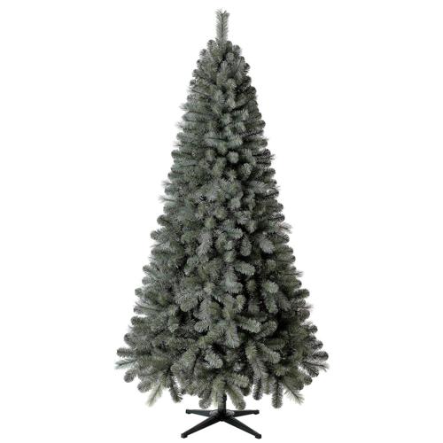 Holiday Time Elwood Pine Blue/Green Artificial Christmas Tree, 7'