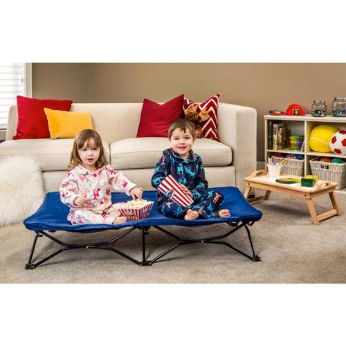 Regalo My CotA Portable Toddler Bed, Royal Blue, Fitted Blue Sheet, Toddler Bed