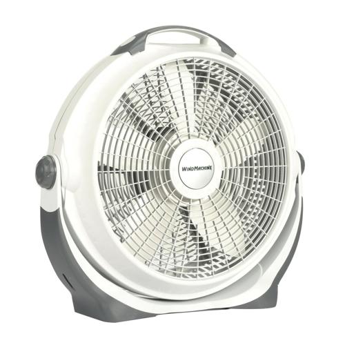Lasko 20 Air Circulator Wind Machine, 3-Speed Floor Fan with Pivoting Head, A20301, Gray