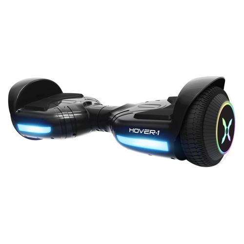 Hover-1 Blast Hoverboard, Black, 160 Lbs., Max Weight, 7 Mph Max Speed, LED Lights
