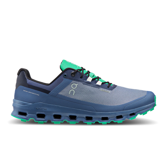 Men's On Cloudvista Waterproof, Metal/Denim, 10 D Medium